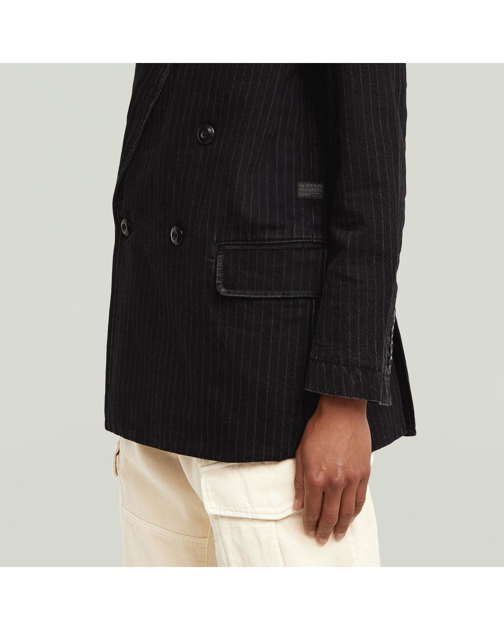 G-Star Double Breasted Blazer in het Black