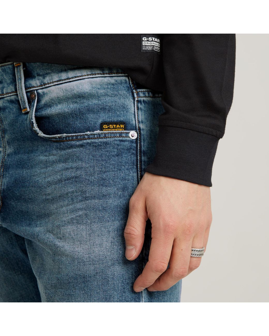 G-Star 3301 Regular Tapered Jeans in Blue für Herren