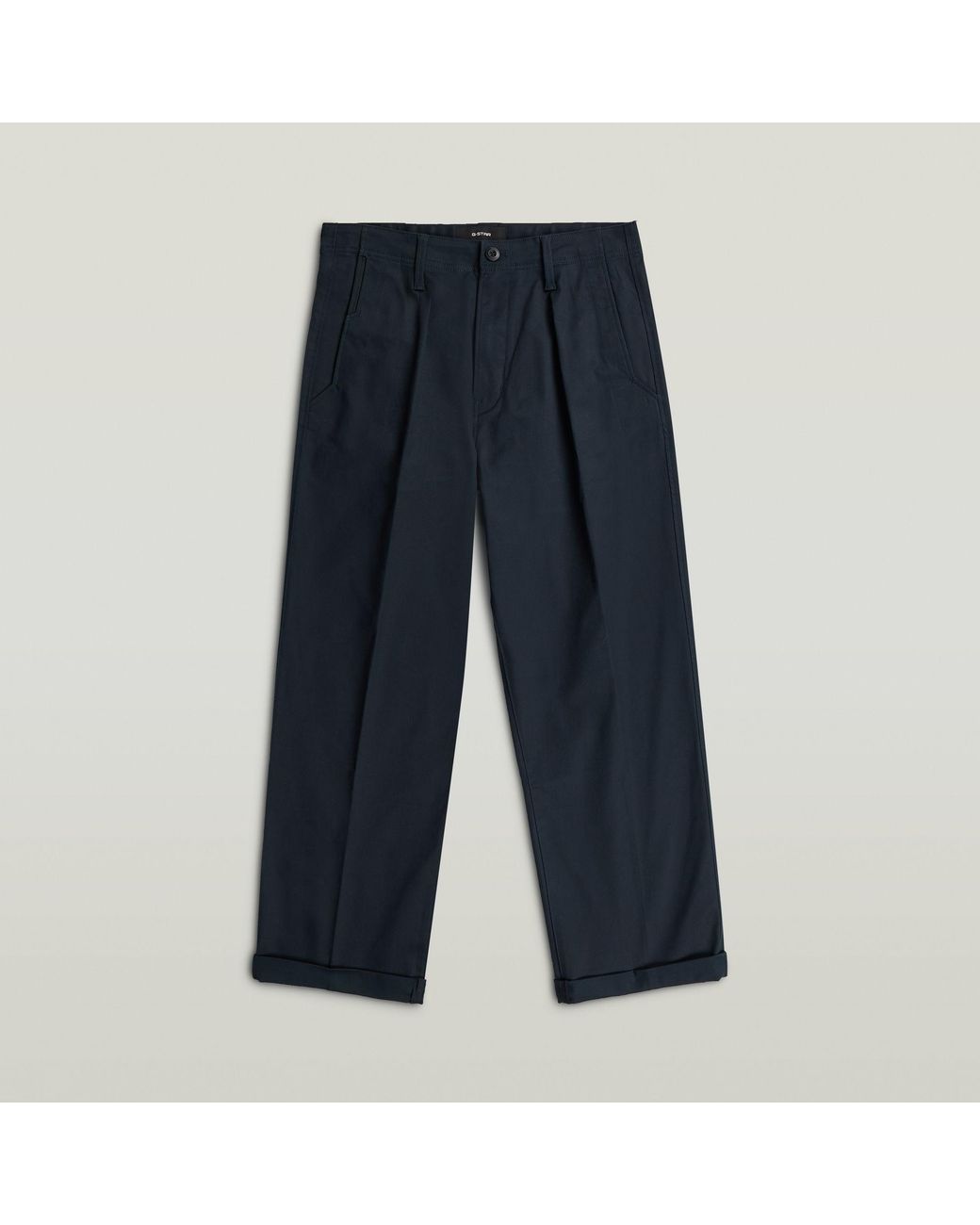 Chino Pleated Relaxed G-Star pour homme en coloris Blue