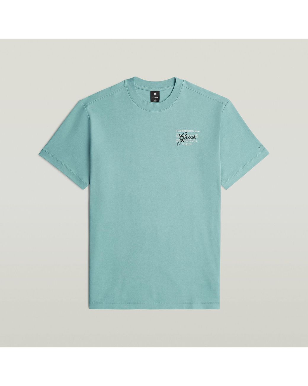 G-Star Blue Script Graphic T-Shirt for men