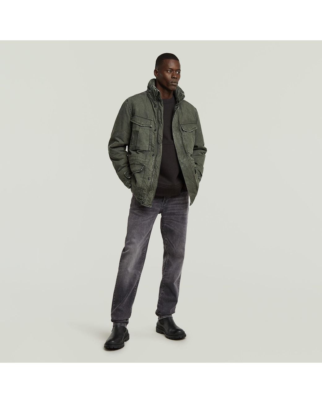 G-Star Green Rovic Padded Field Jacket for men