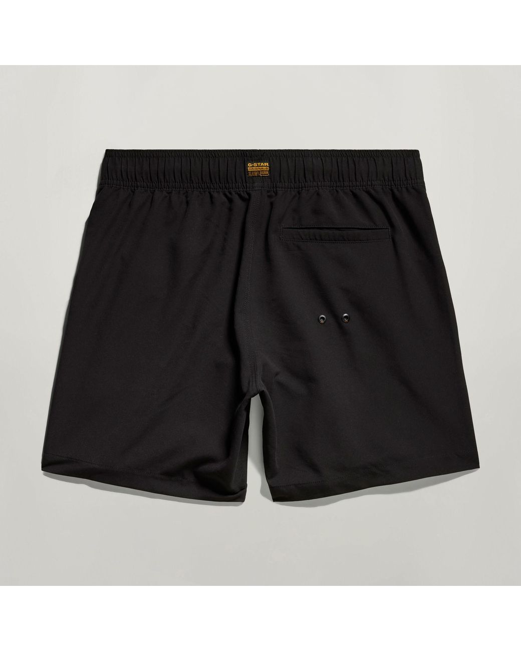 G-Star Black Dirik Solid Swim Shorts for men