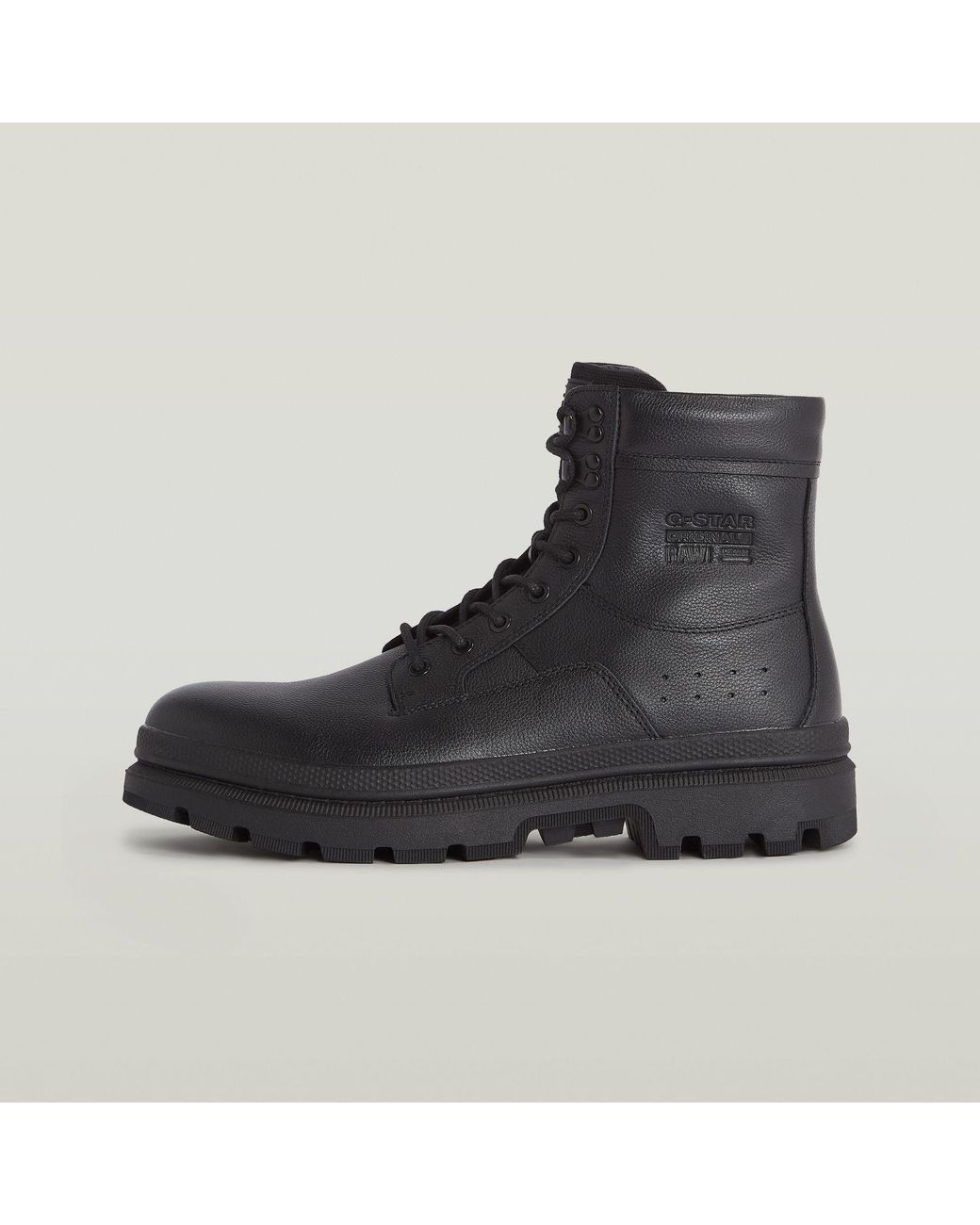 G-Star Arron Lace Mid Boots in Black for Men | Lyst