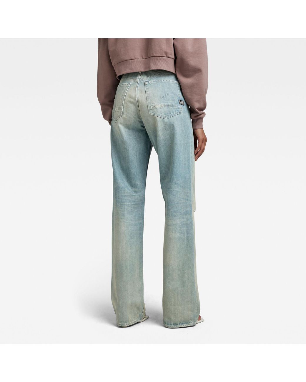 G-Star RAW Premium Stray Ultra High Loose Jeans in het Blauw | Lyst NL