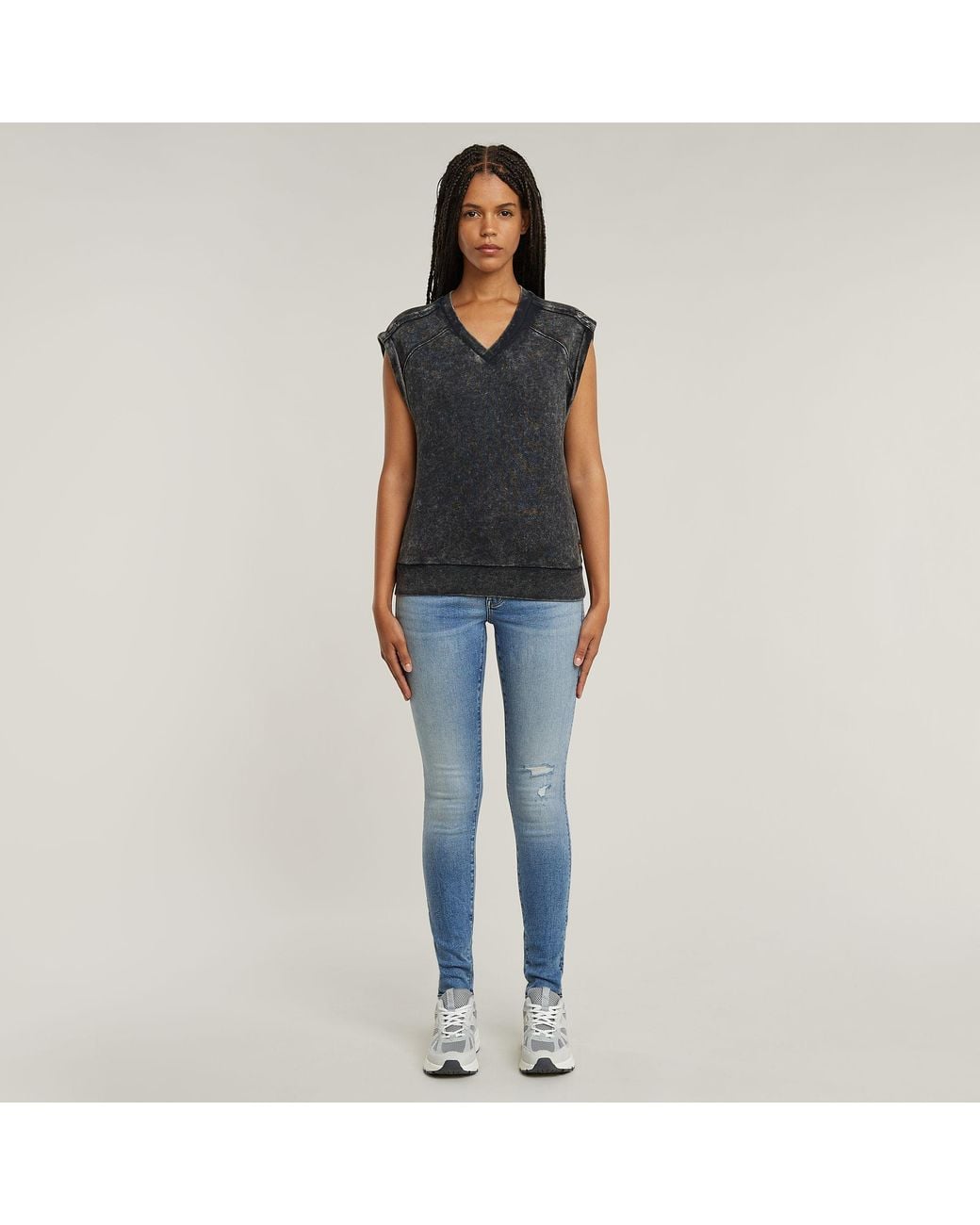 G-Star Washed Sweater in het Black