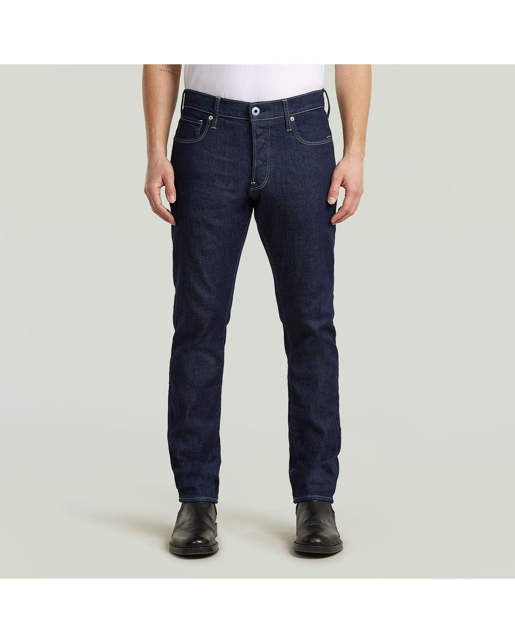 G-Star Blue 3301 Regular Tapered Jeans for men