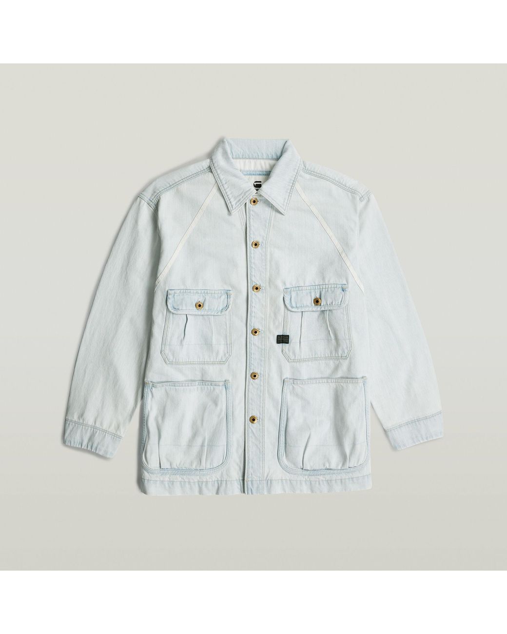 G-Star Blue Oversized Chore Jacket for men