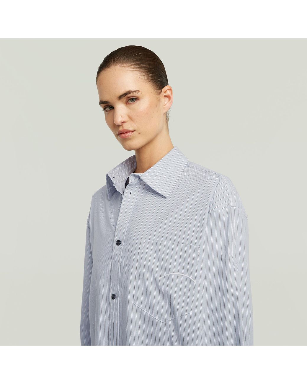G-Star Oversized Long Overhemd in het Blue