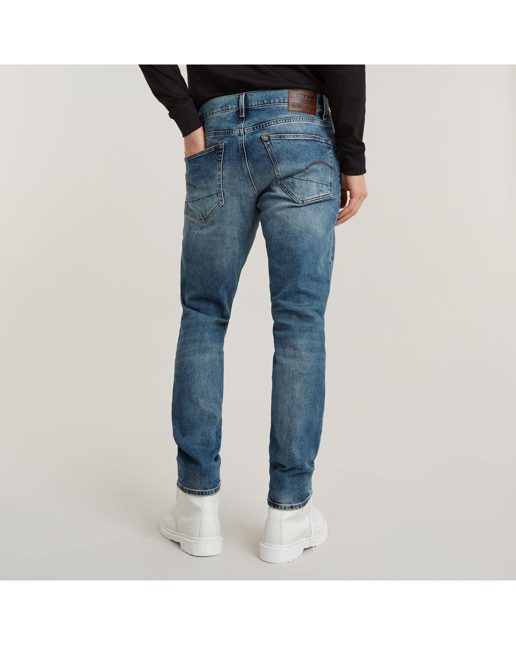G-Star Blue Gstar 3301 Taper Jeans for men