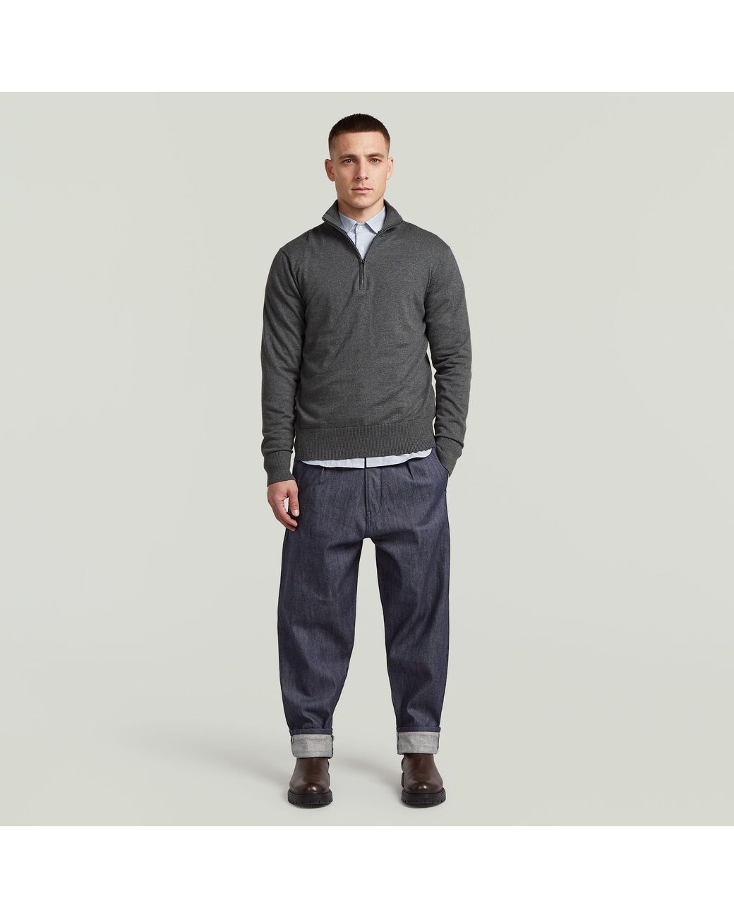 The Ignaz- Correct Pleated Chino Relaxed G-Star pour homme en coloris Blue