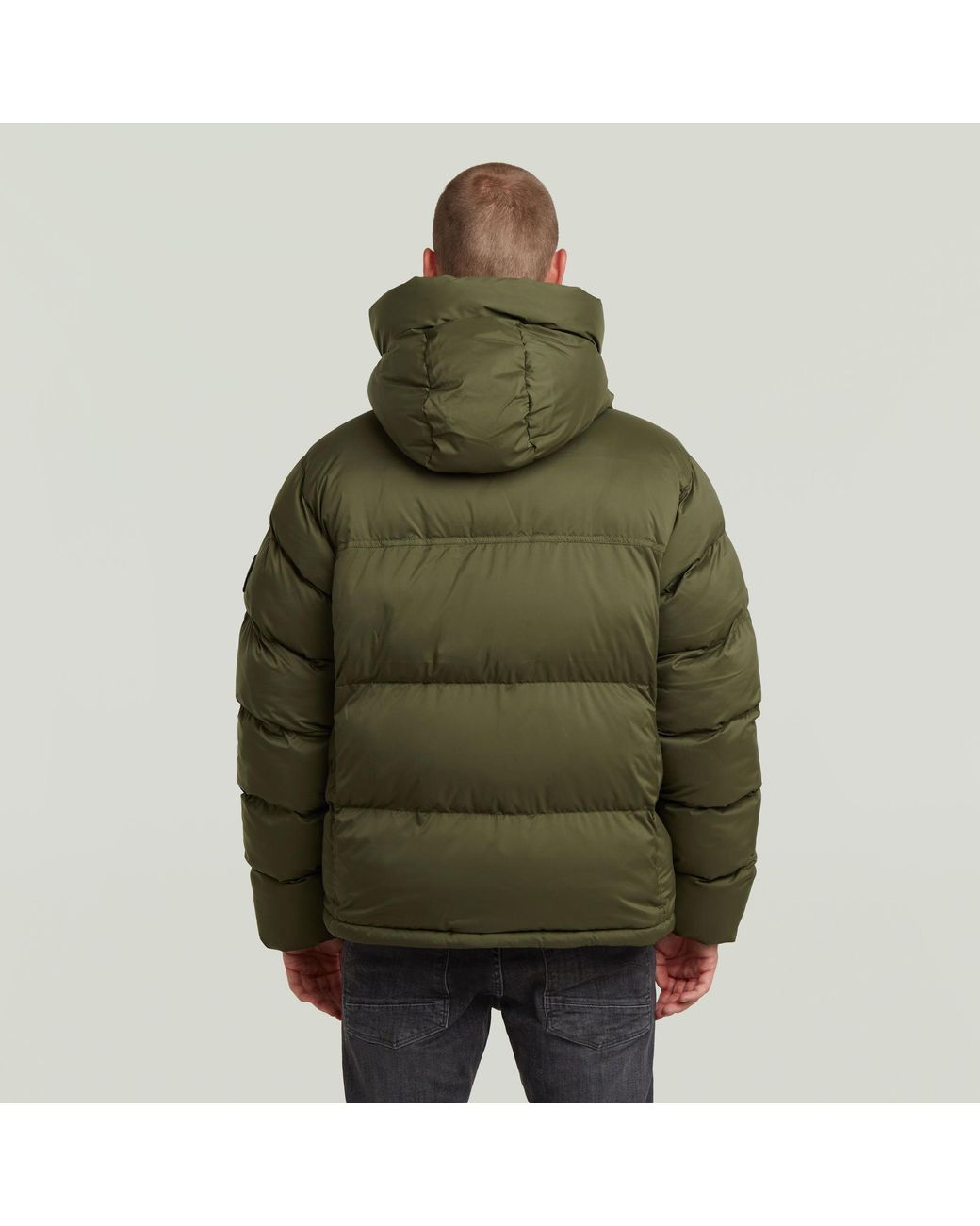 G-Star Green Expedition Puffer Jacket for men