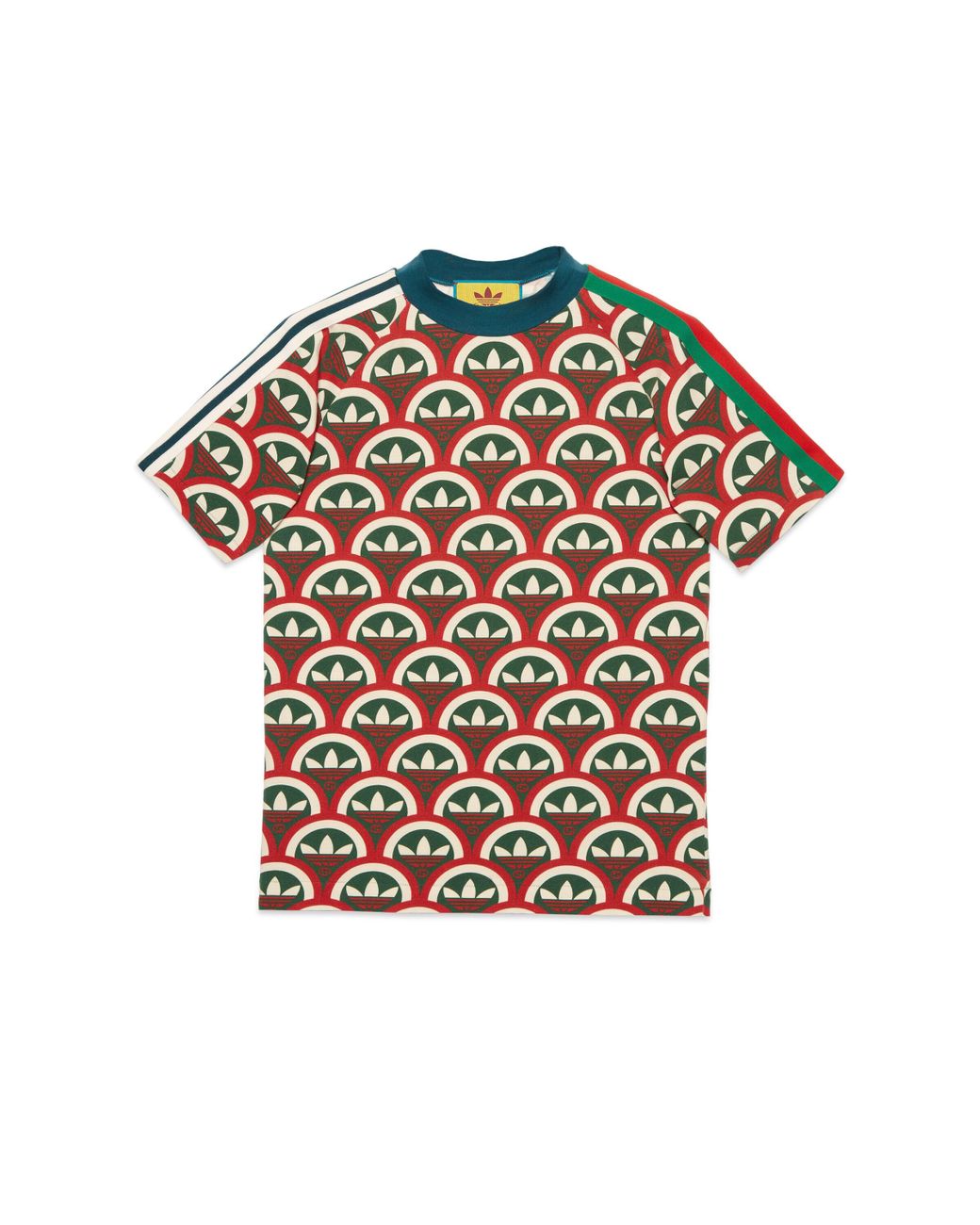 Gucci Adidas X Trefoil Print T-shirt in Red for Men | Lyst