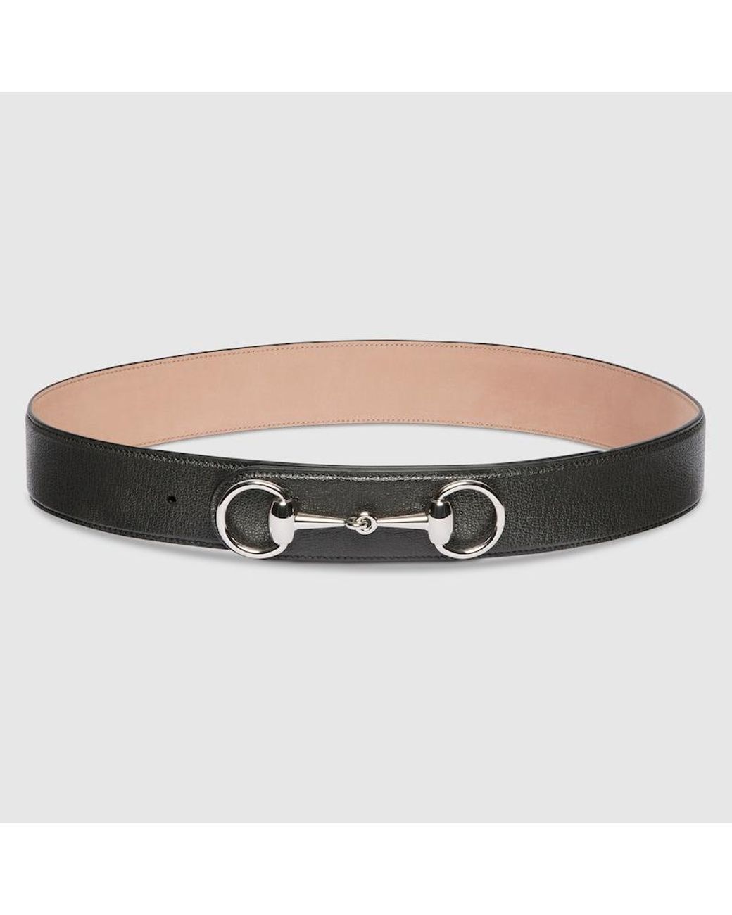 Gucci Black Horsebit 1955 Belt, Size 120, Leather for men