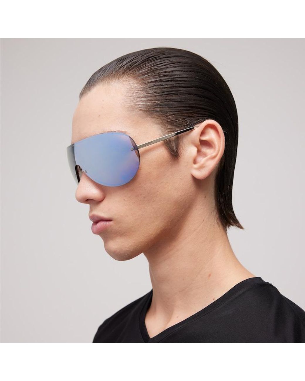 Gucci Blue Mask Frame Sunglasses