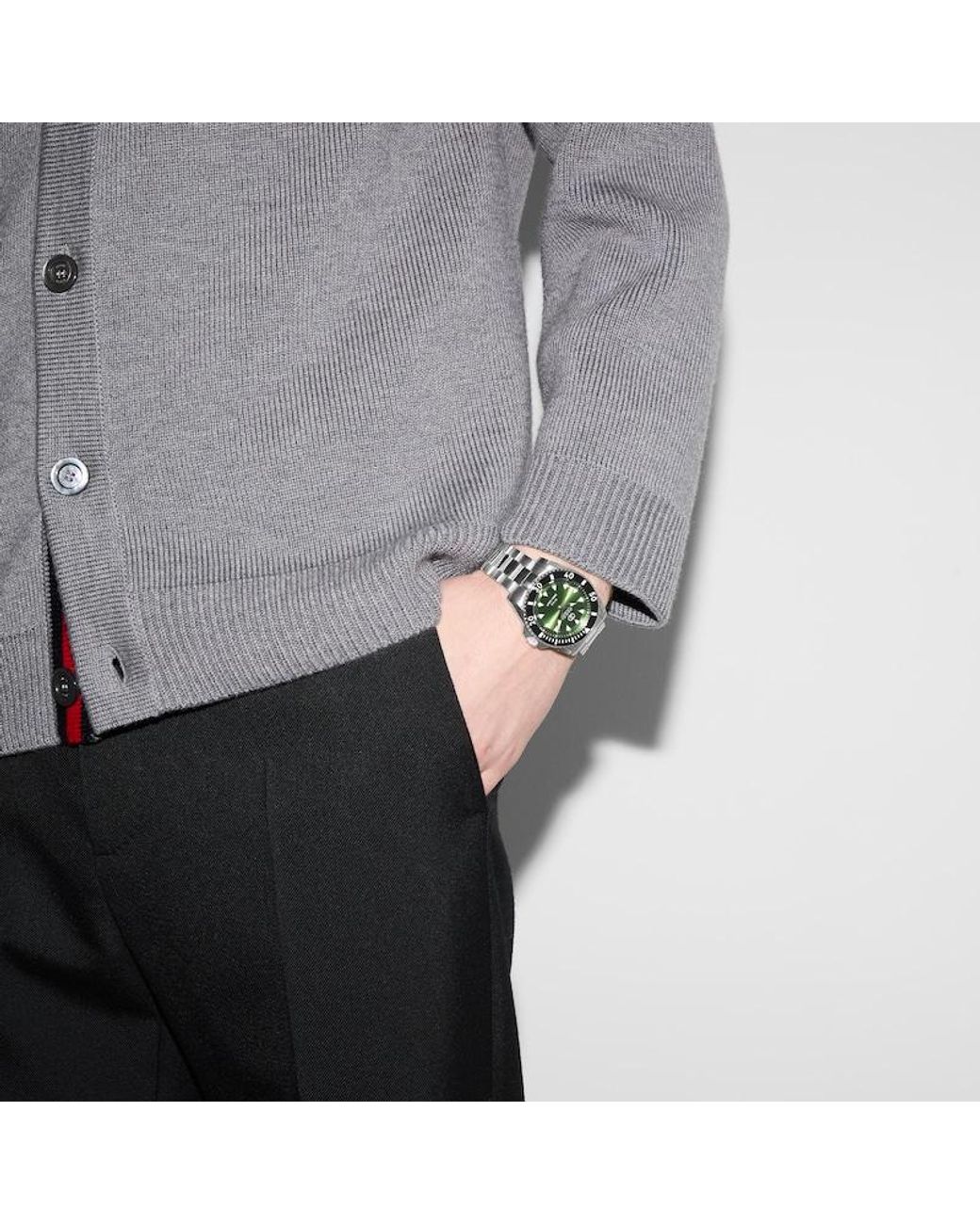 Montre Dive Gucci pour homme en coloris Green