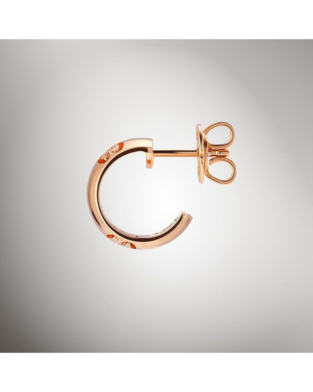 Gucci Metallic Icon 18K Gg Hoop Earrings