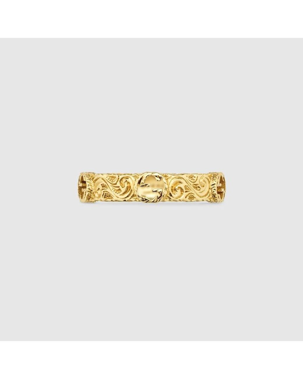 Gucci ring with online interlocking g