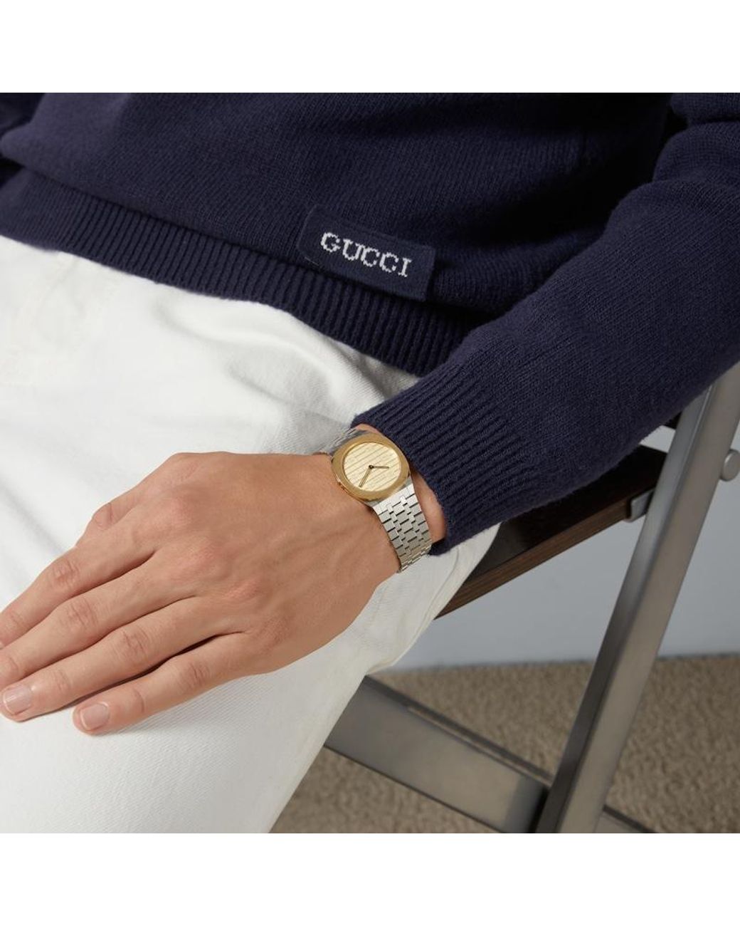 Gucci Metallic 25h Watch, 30mm