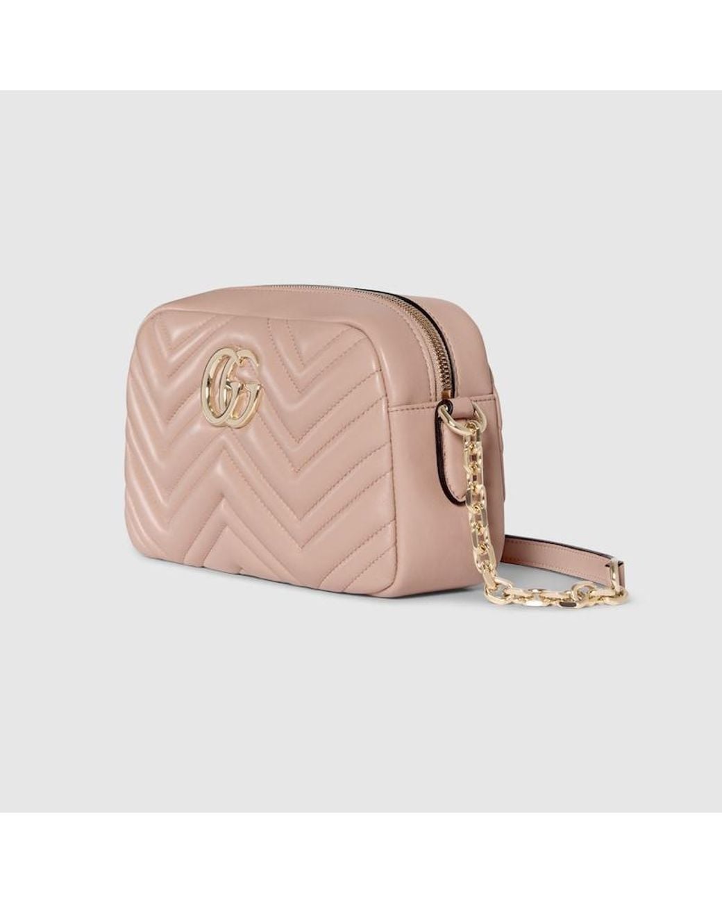 Gucci Pink Gg Marmont Small Camera Bag