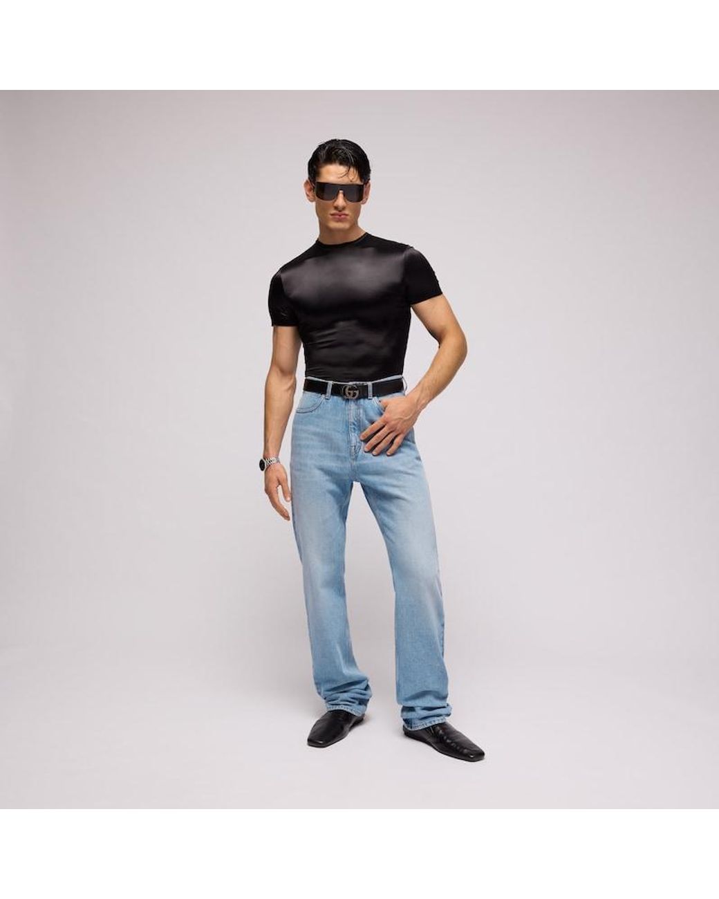 Gucci Blue Bleached Stone Washed Denim Pants, Size 34, Ready-To-Wear for men