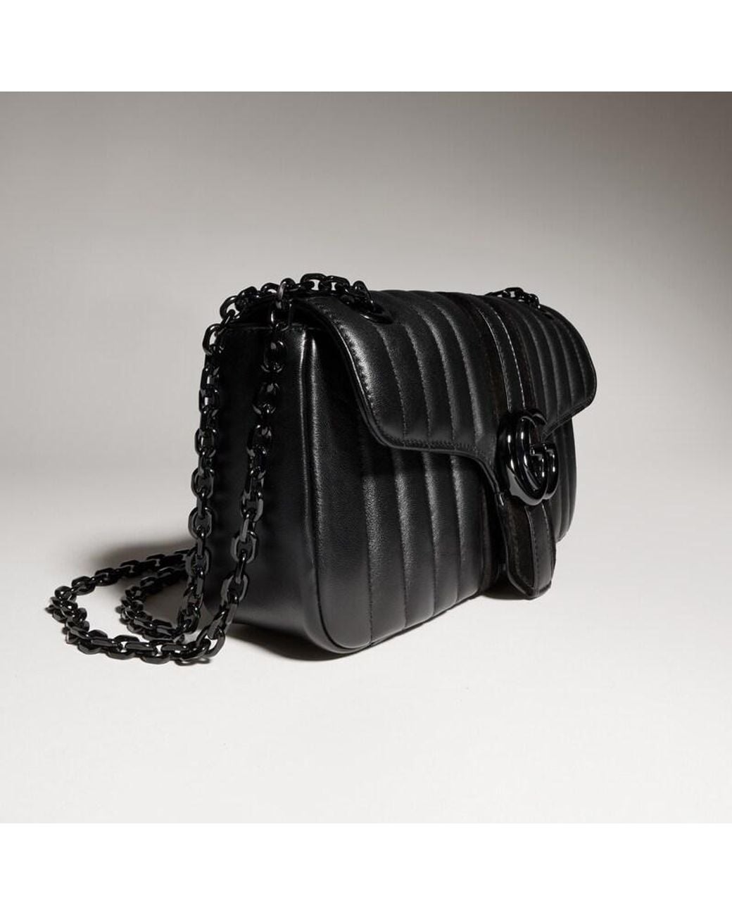 Gucci Black Jetset Gg Marmont Medium Shoulder Bag