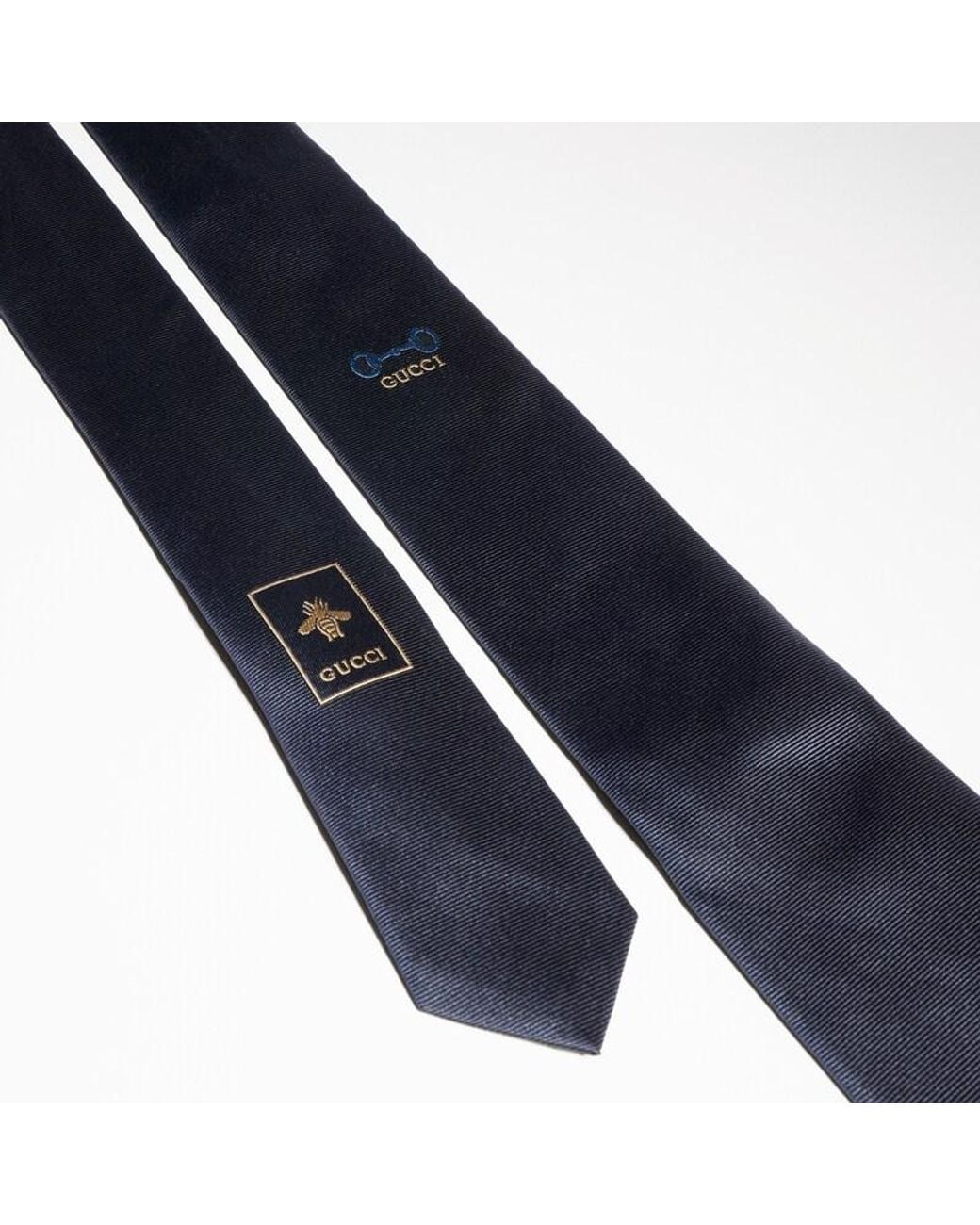 Gucci Blue Silk Jacquard Tie, Silk for men