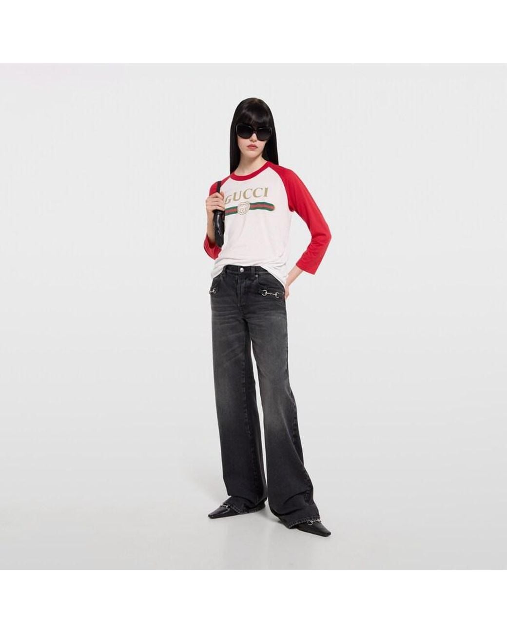 T-Shirt di Gucci in Red