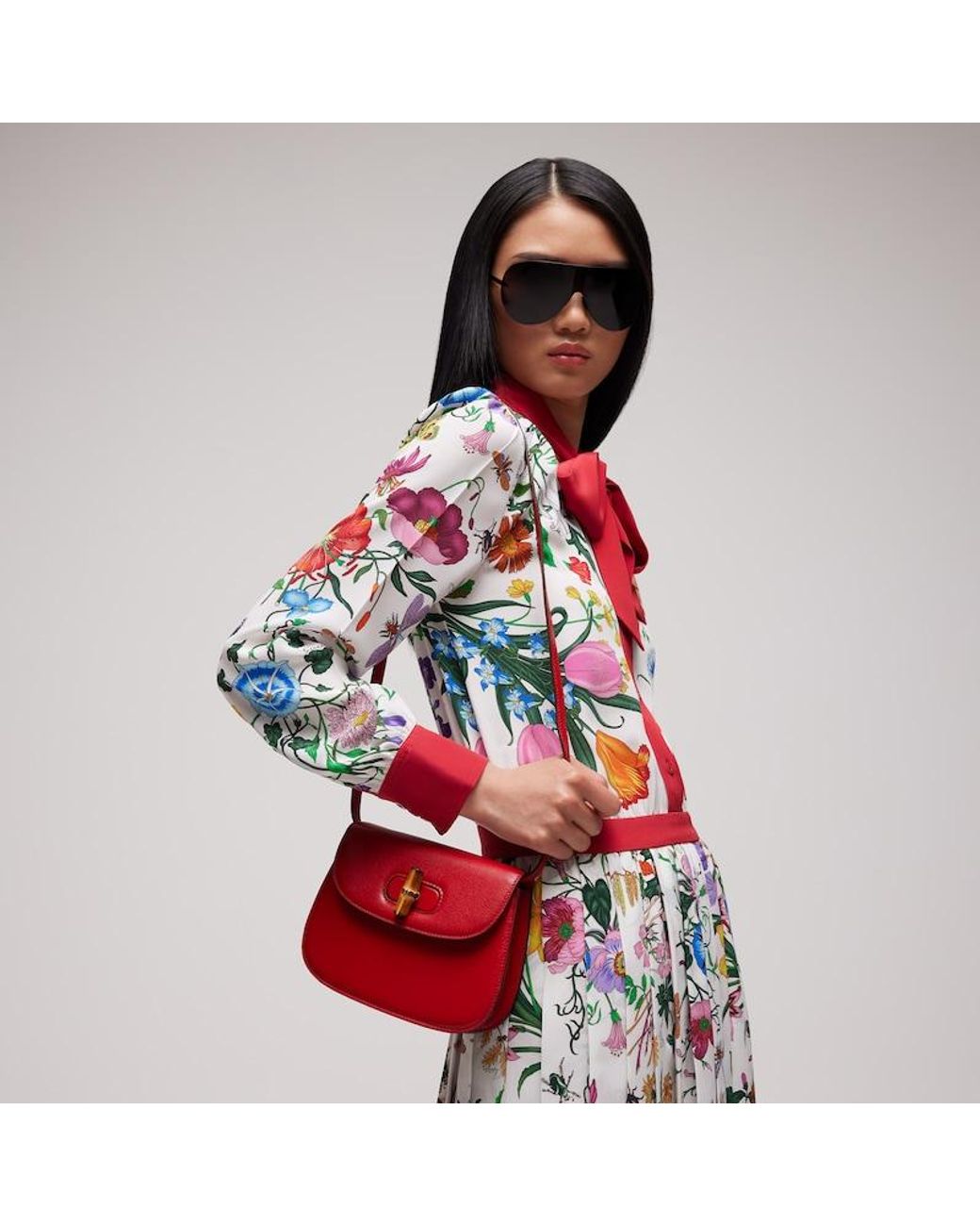 Mini Borsa Bamboo di Gucci in Red