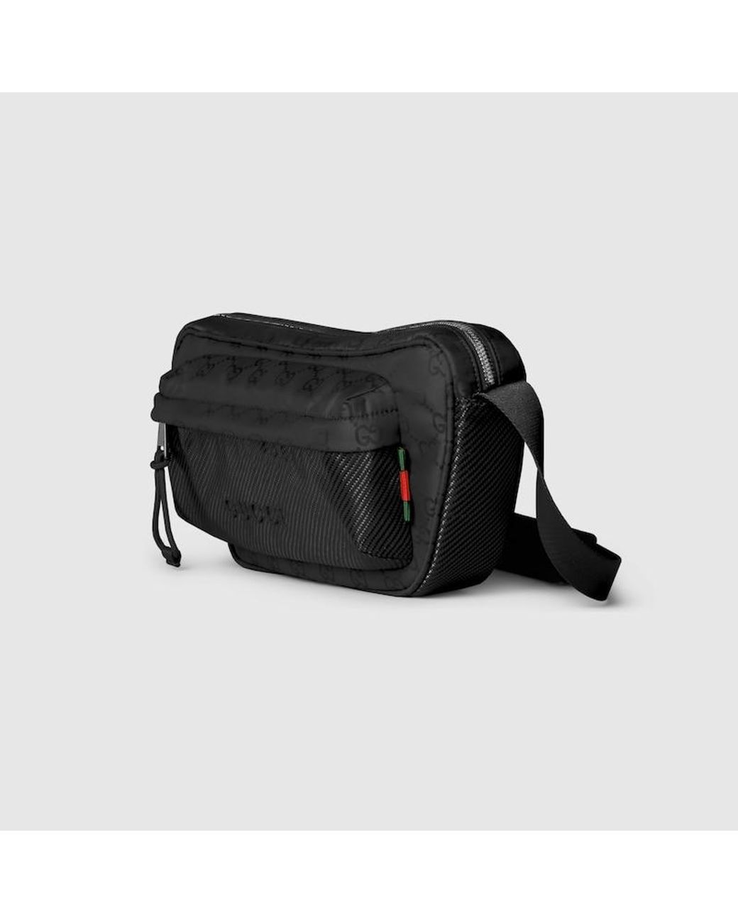 メンズ Gucci Ggナイロン ラージ スリングバッグ, ブラック