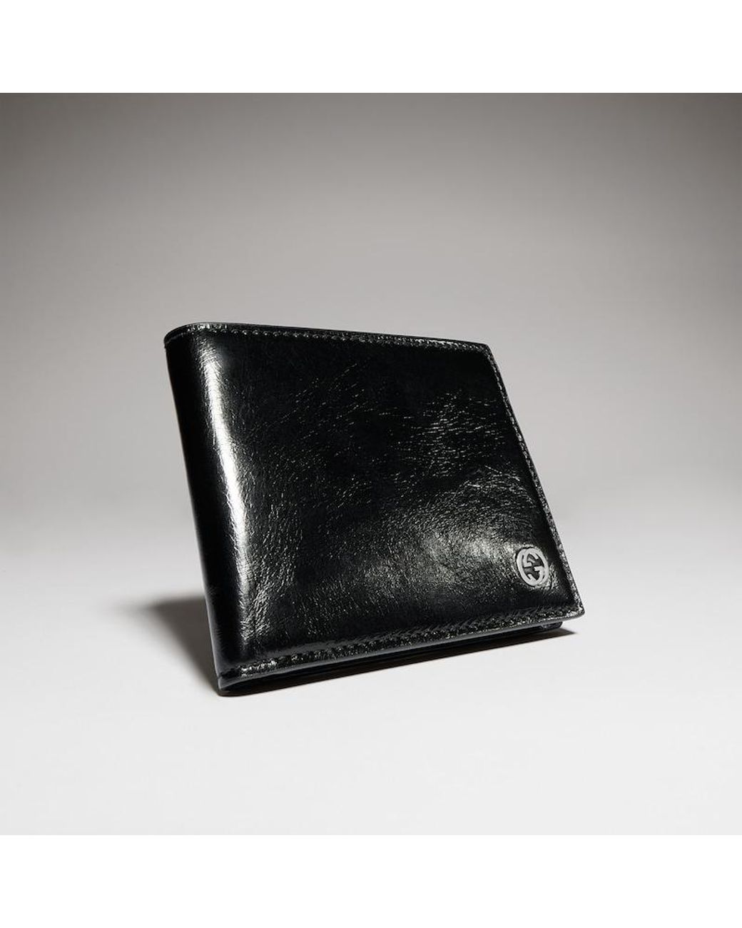 Gucci Black Bi-Fold Wallet With Interlocking G for men