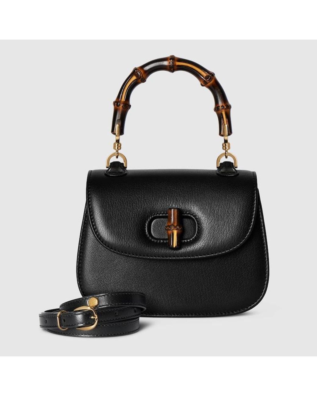 Gucci Black Bamboo 1947 Mini Bag