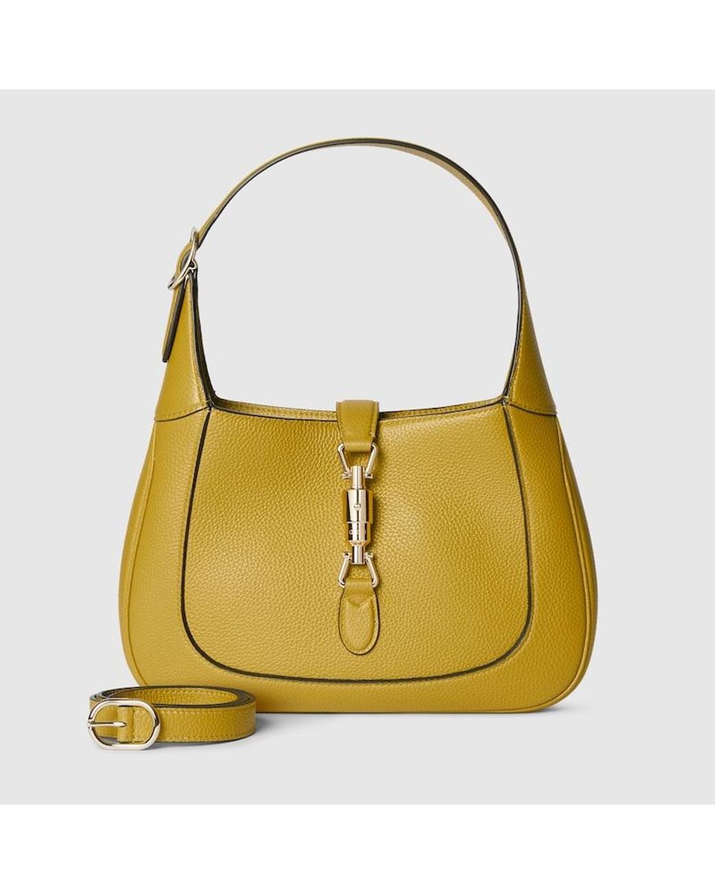 Gucci Jackie 1961 Medium Bag, Leather in Yellow | Lyst