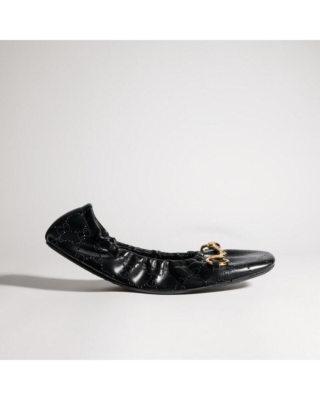 Gucci Black Prima Ballet Flat