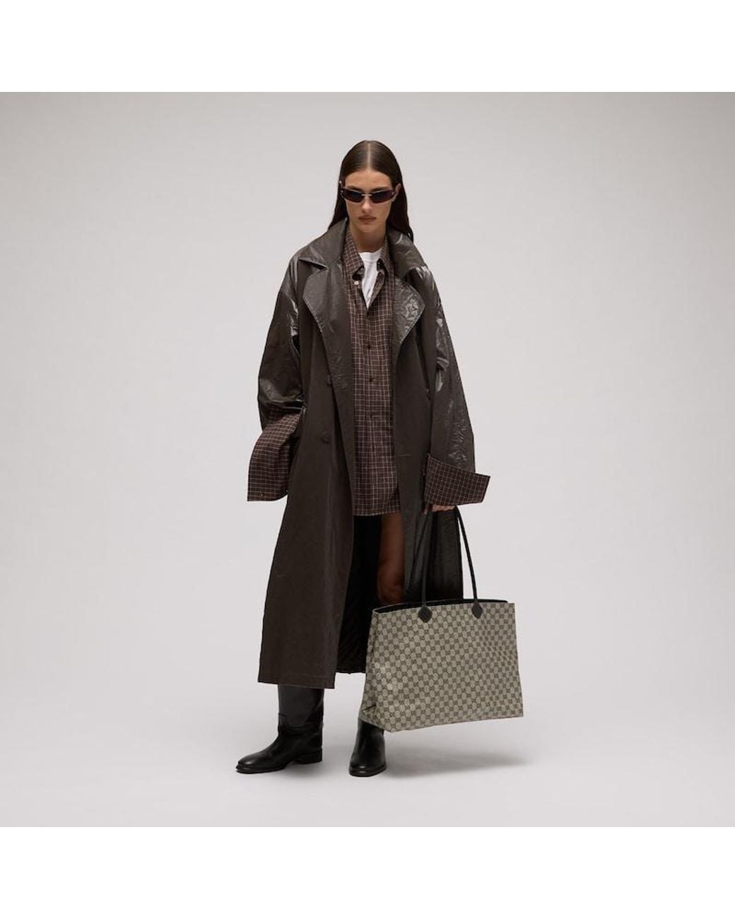 Gucci Gray Ny Large Tote Bag for men