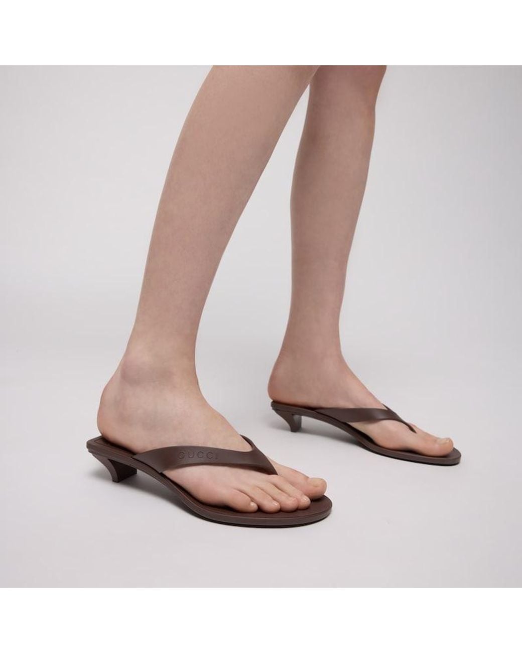 Gucci Brown Vittoria Thong