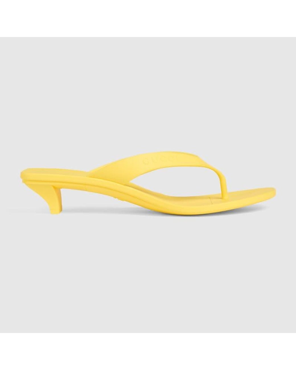 Gucci Yellow Vittoria Thong, Uk