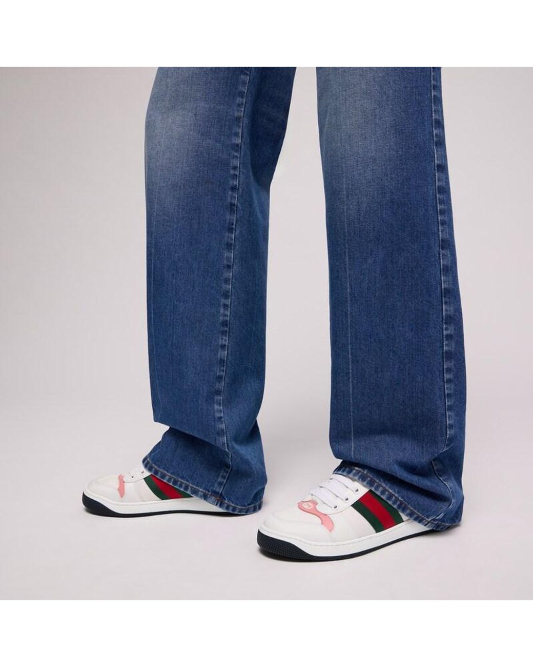 Gucci White Screener Sneaker