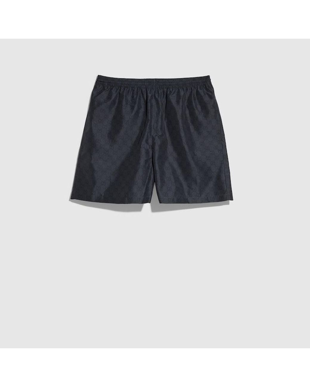 Gucci Blue Printed Polyester Poplin Swim Shorts, Size 58, Ready-To-Wear for men