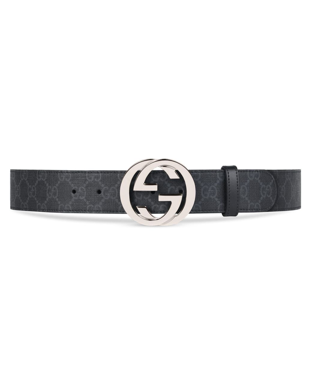 Gucci GG Supreme Belt With G Buckle in Black for Men | Lyst