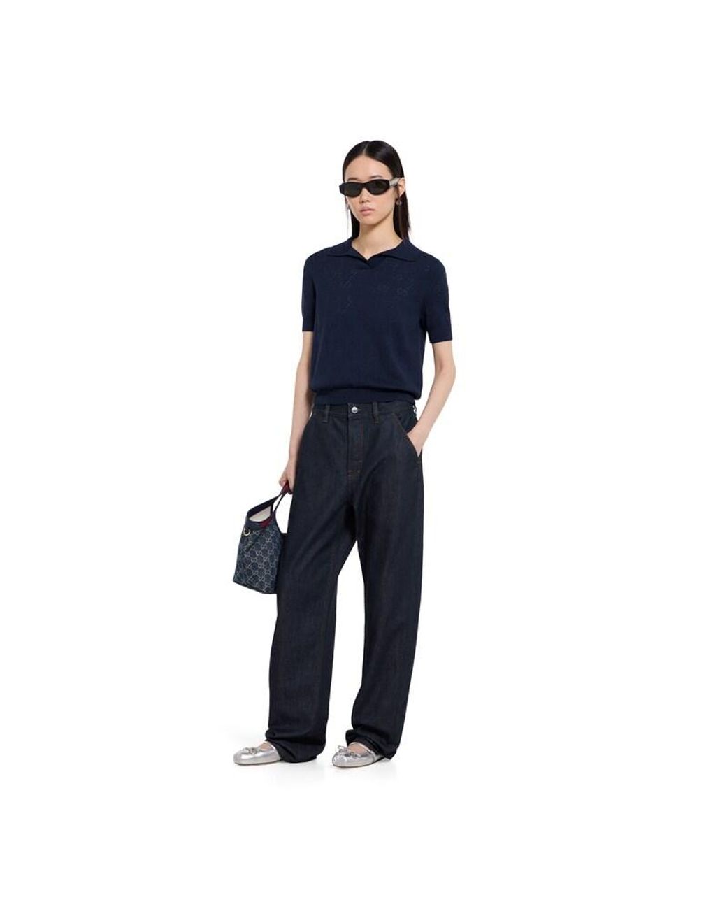 Gucci Blue Certified Rinsed Cotton Denim Trousers