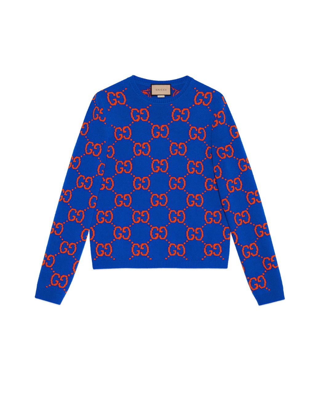 Maglione con motivo gg da Uomo di Gucci in Blu | Lyst