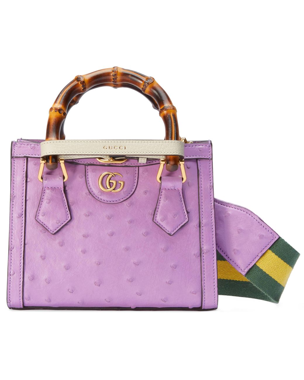 Gucci Diana small crocodile bag in Purple Precious Skins