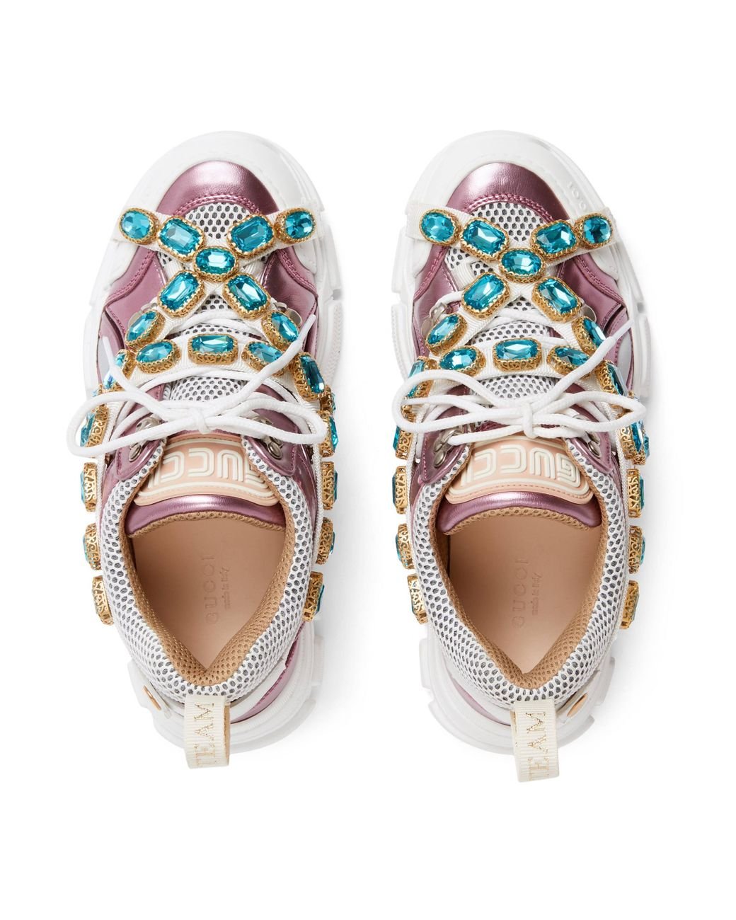 Zapatillas Flashtrek Gucci de color Rosa Lyst