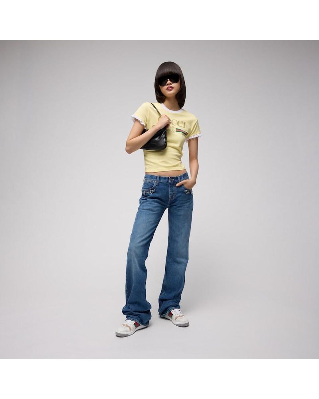 Gucci White Screener Sneakers, Uk