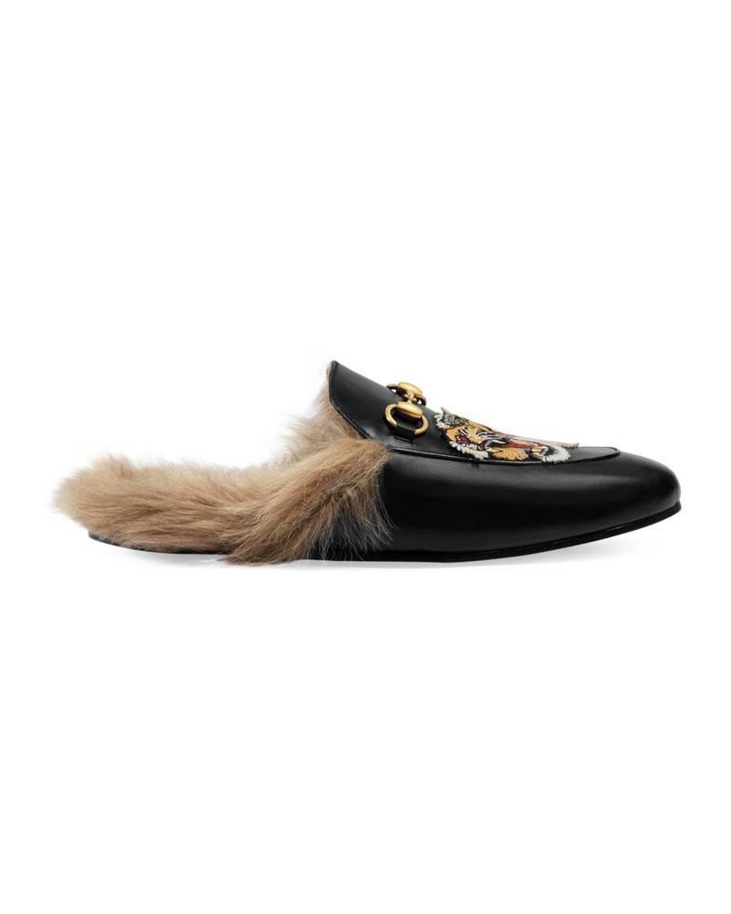 Gucci Princetown Slipper With Tiger for Men | Lyst