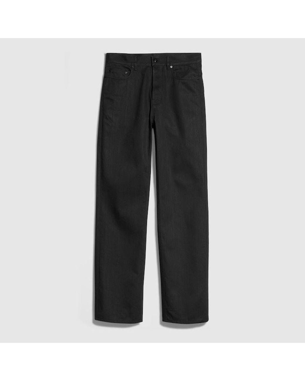 Gucci Black Cotton Denim Pants With Embroidery, Size 44 It, Ready-To-Wear for men