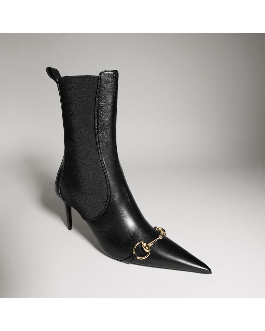 Gucci Black Donna Bootie, .5 Uk