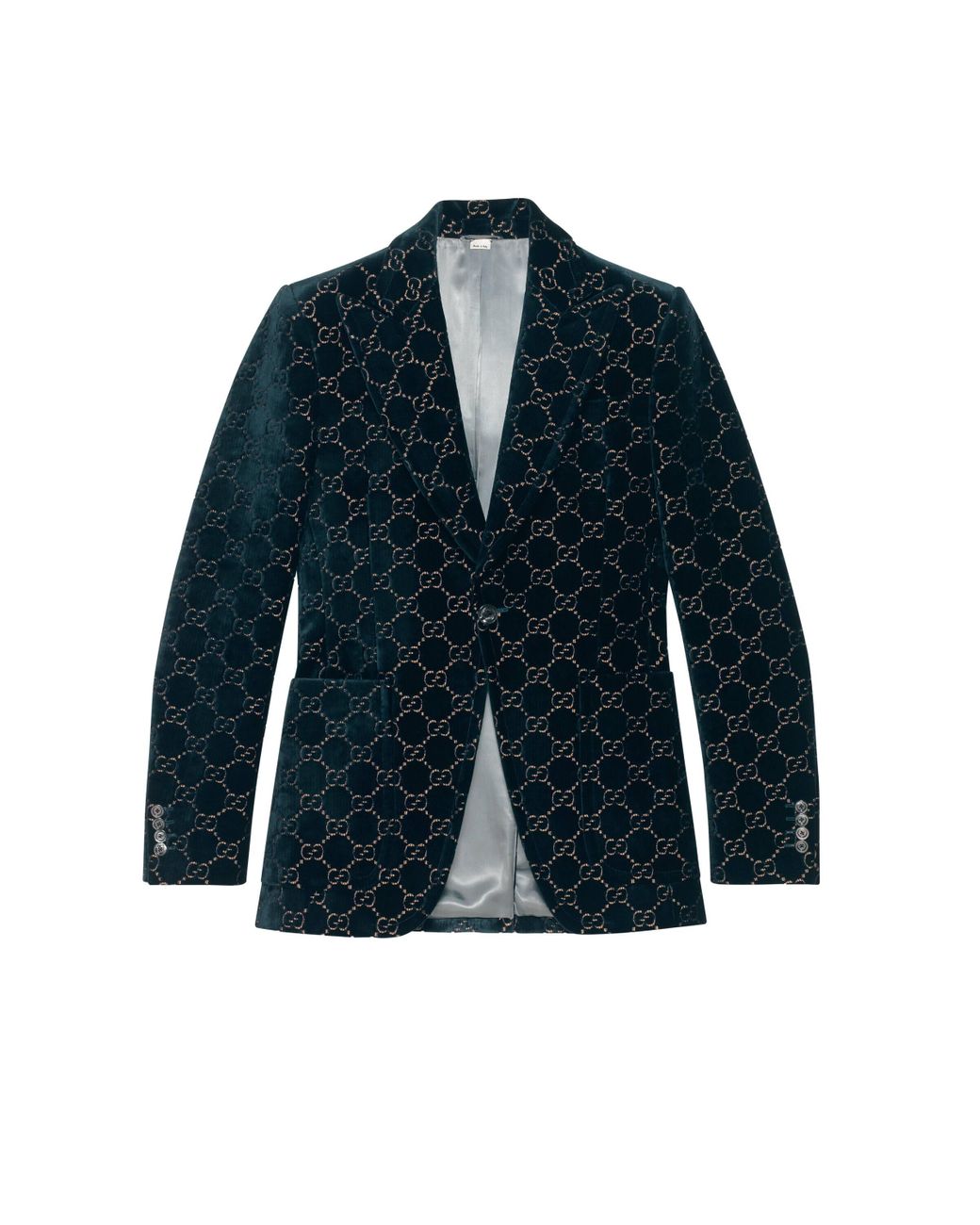 バッコス　Gucci Velvet Jacket GG stretch velvet devoré zipped jacket in black | GUCCI® US