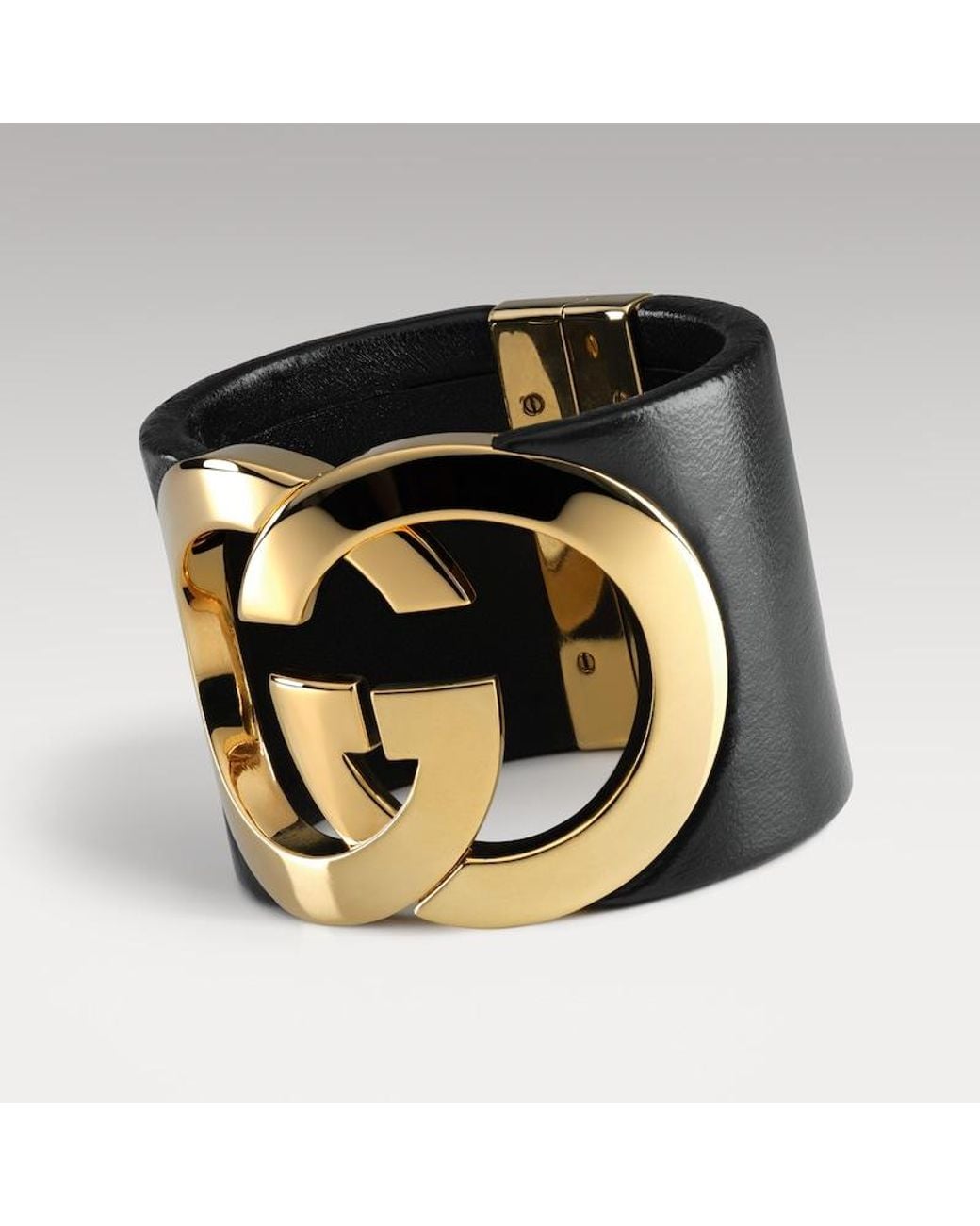 Gucci Metallic Interlocking Cuff Bracelet