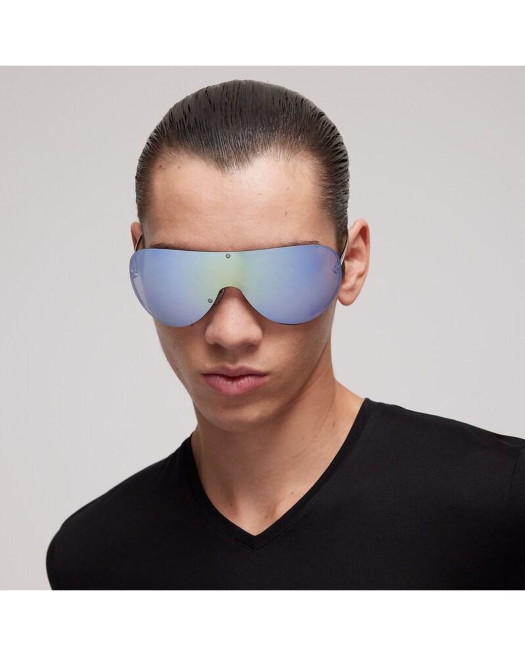 Gucci Blue Mask Frame Sunglasses